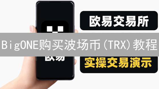 BigONE购买波场币(TRX)教程：新手也能快速上手？
