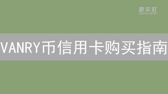 VANRY币信用卡购买指南：新手也能轻松入手的秘诀！